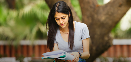 Student reading image