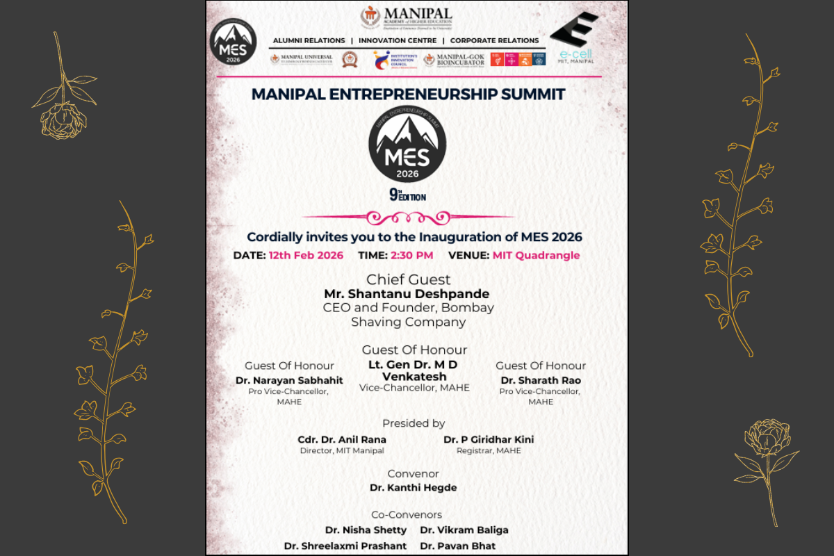 Manipal Entrepreneurship Summit (MES) 2026