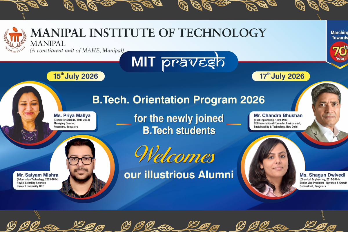 MIT Pravesh 2026: B.Tech. Orientation Program