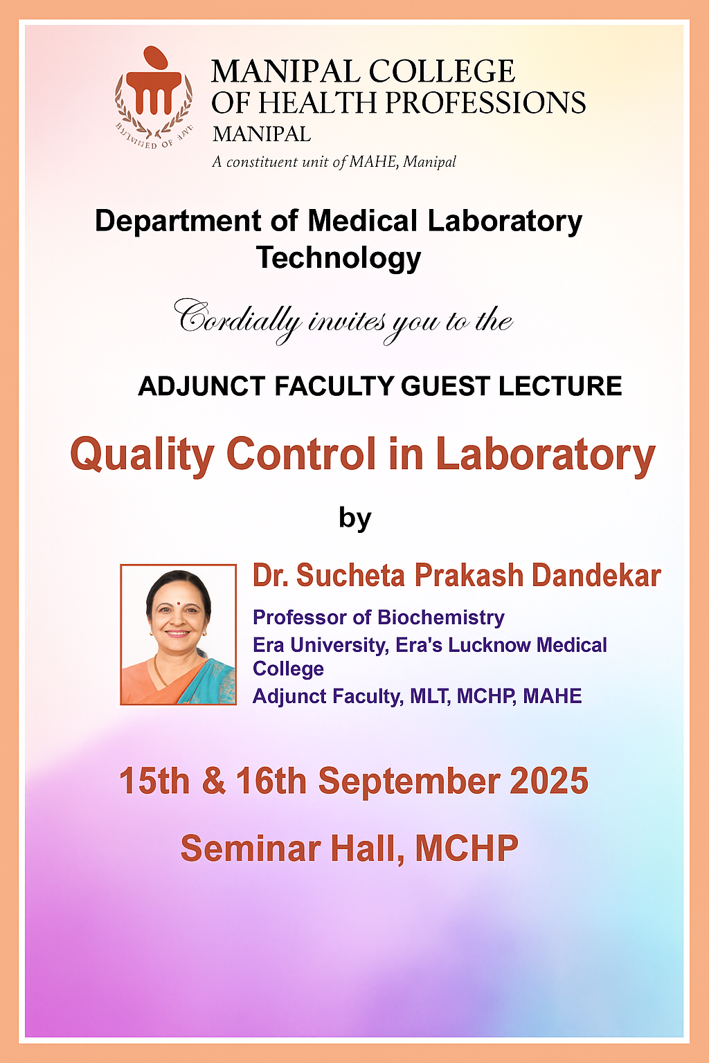 Adjunct Faculty Guest Lecture