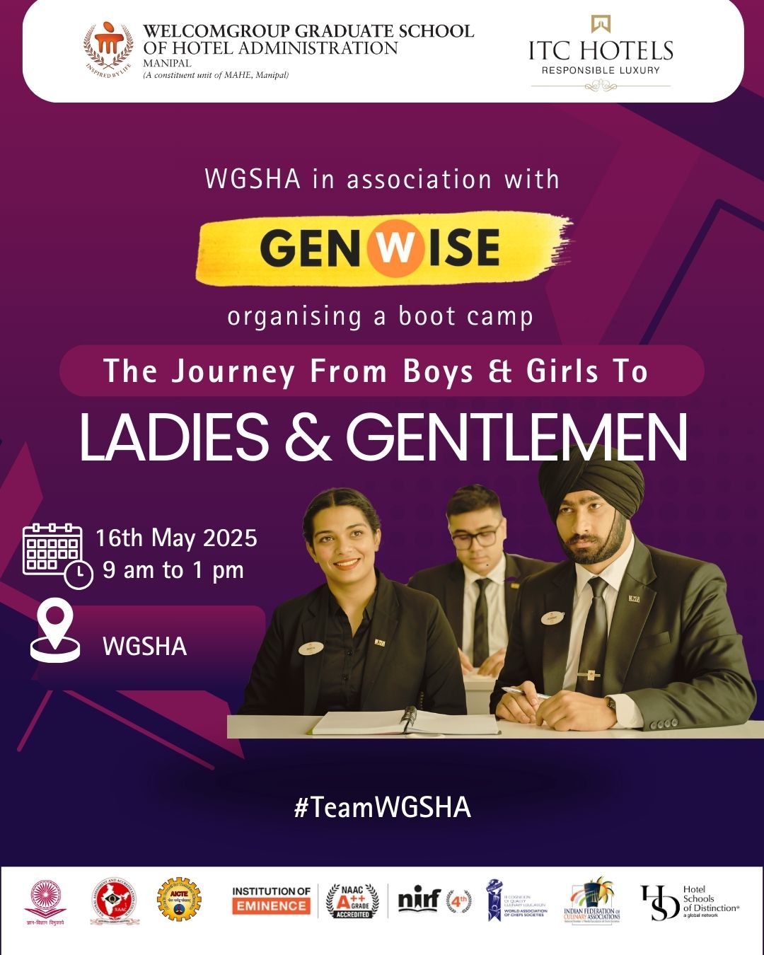Boot Camp Alert - with GenWise at WGSHA