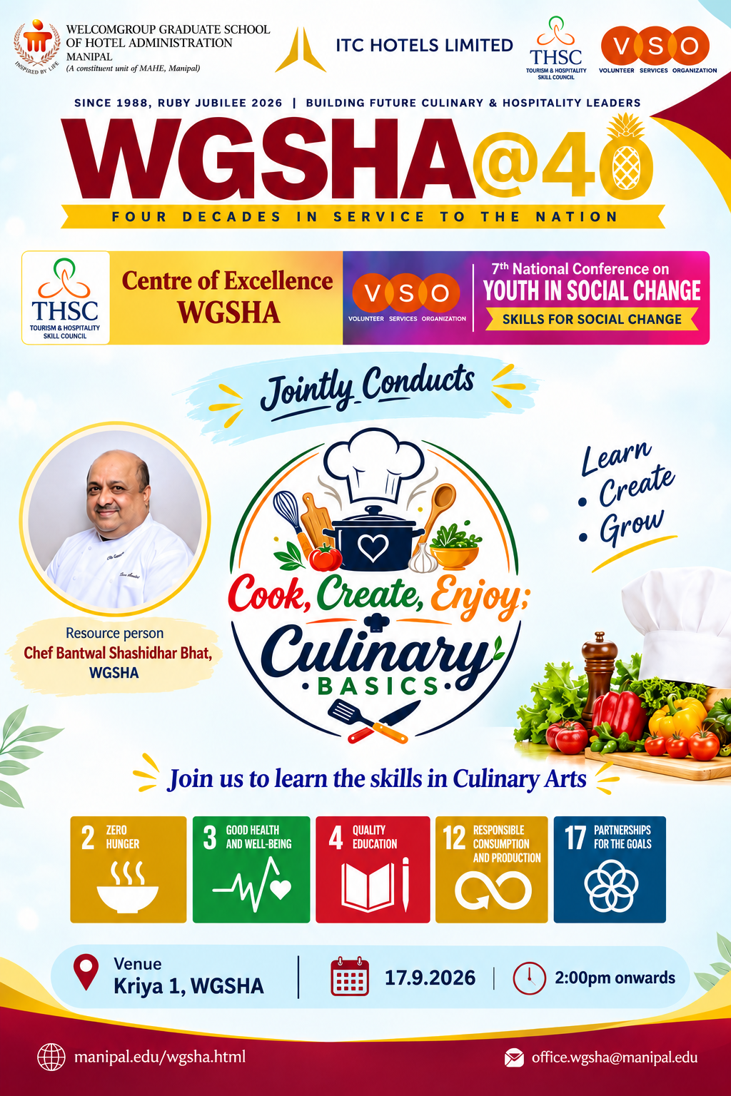 Culinary Basics : VSO - Youth for Social Change 2026